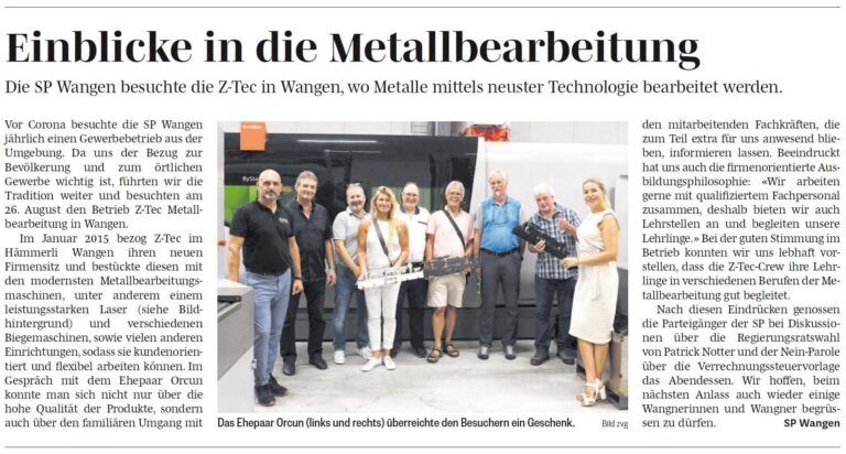 Beitrag im March Anzeiger